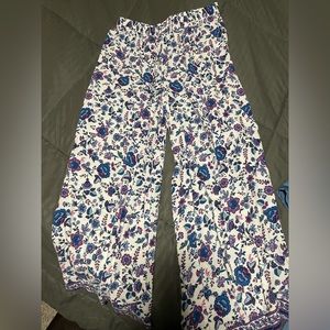 Floral flowy pants